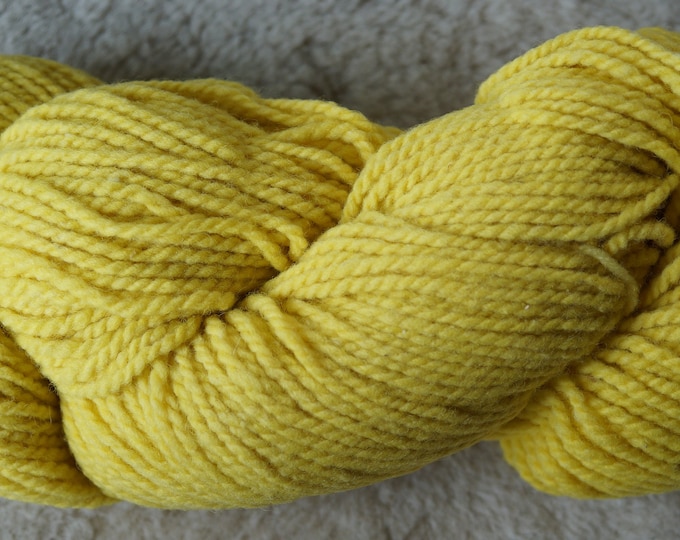 Buttercup bulky soft wool 2 ply yarn from our American farm