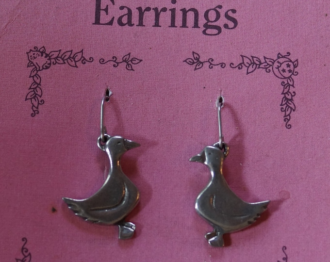 Duck wire dangle earrings from Danforth made in the USA