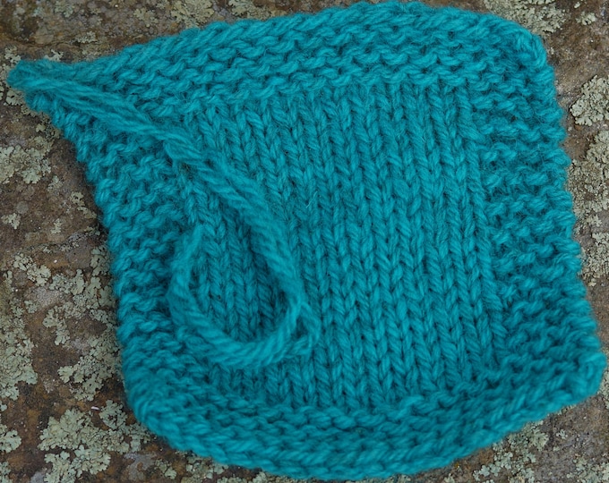 Aqua worsted weight 3 ply soft wool yarn from our family American farm free shipping offer