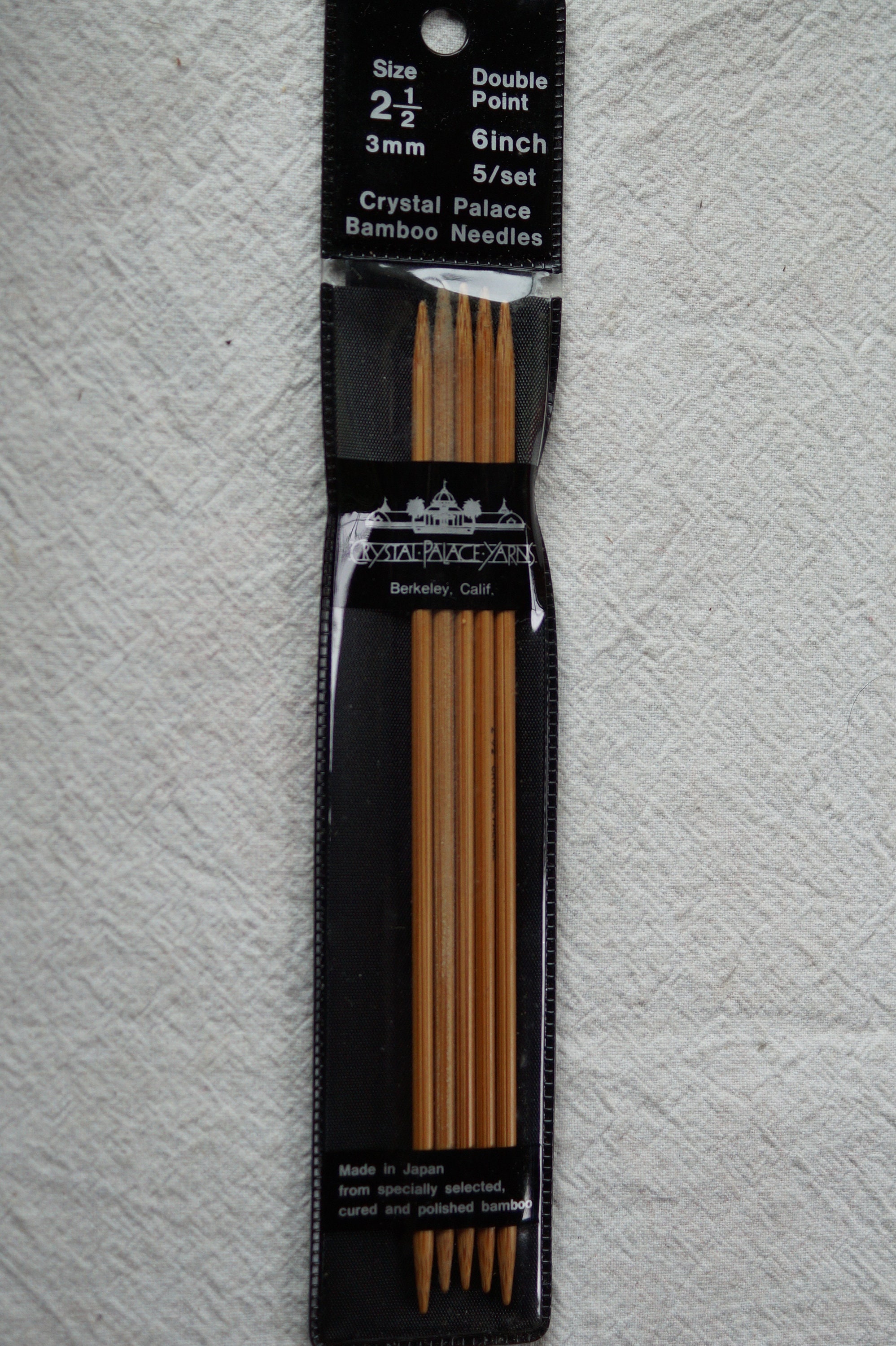 Crystal Palace Bamboo 6 inch double point knitting needles close out
