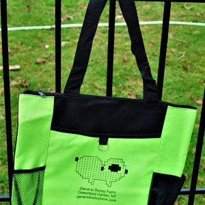 project bag from our farm several pockets water resistant canvas type fabric