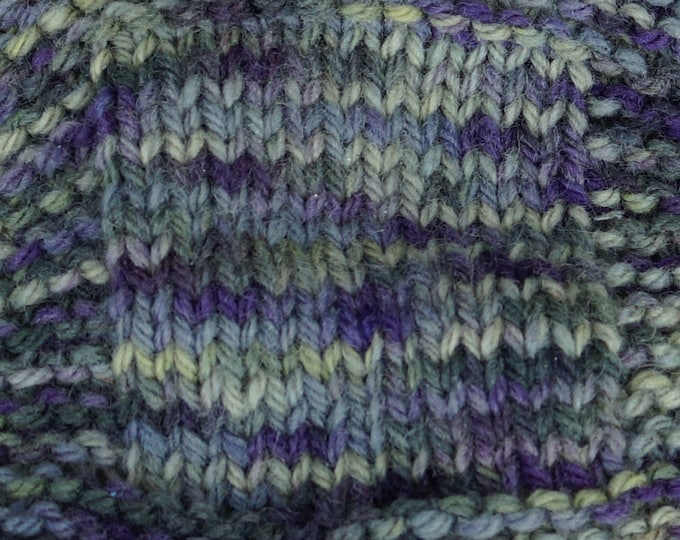 Lichens & Violets  hand dyed 3 ply worsted weight soft wool yarn from our American farm, free shipping offer