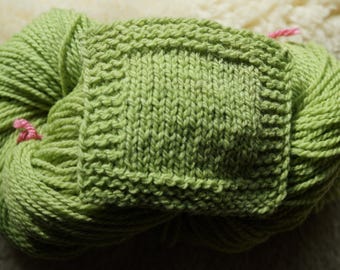 Sprout Green farm yarn 3 ply wool worsted weight from our small American farm