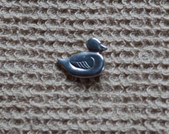 Duck button vintage Danforth pewter made in the USA