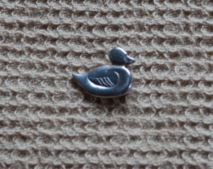 Duck button vintage Danforth pewter made in the USA