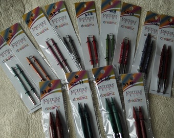 Dreamz short needle tips interchangeable colored wood free shipping offer