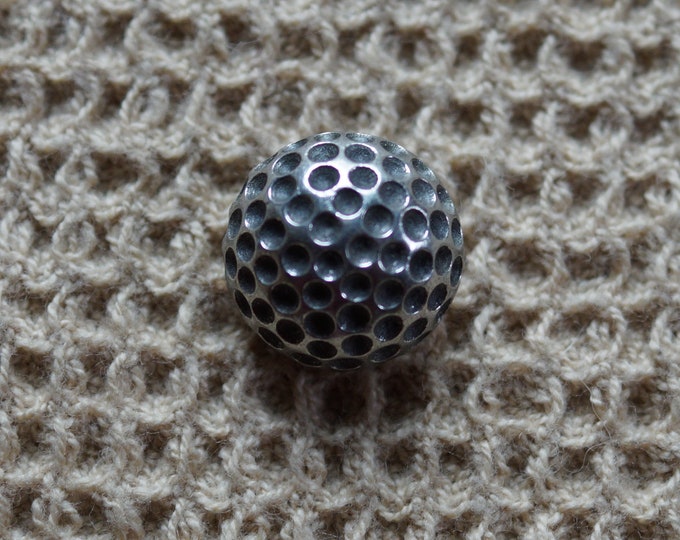 Golf Ball vintage pewter pewter button made in the USA