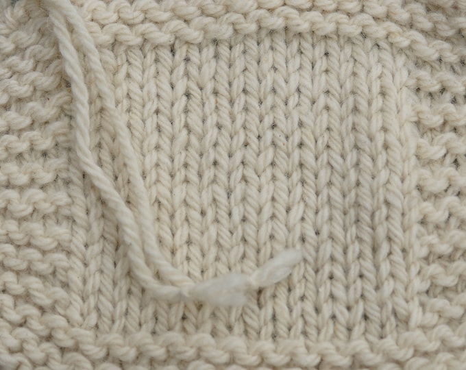 Bulky White Sheep  3 ply soft wool yarn undyed farm yarn from our American farm Free shipping offer