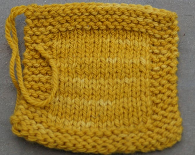 Mustard  3 ply kettle dyed worsted weight soft wool yarn from our USA farm. Free shipping offer