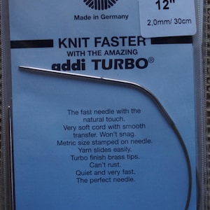12 inch Addi Turbo circular needles sale price free shipping offer