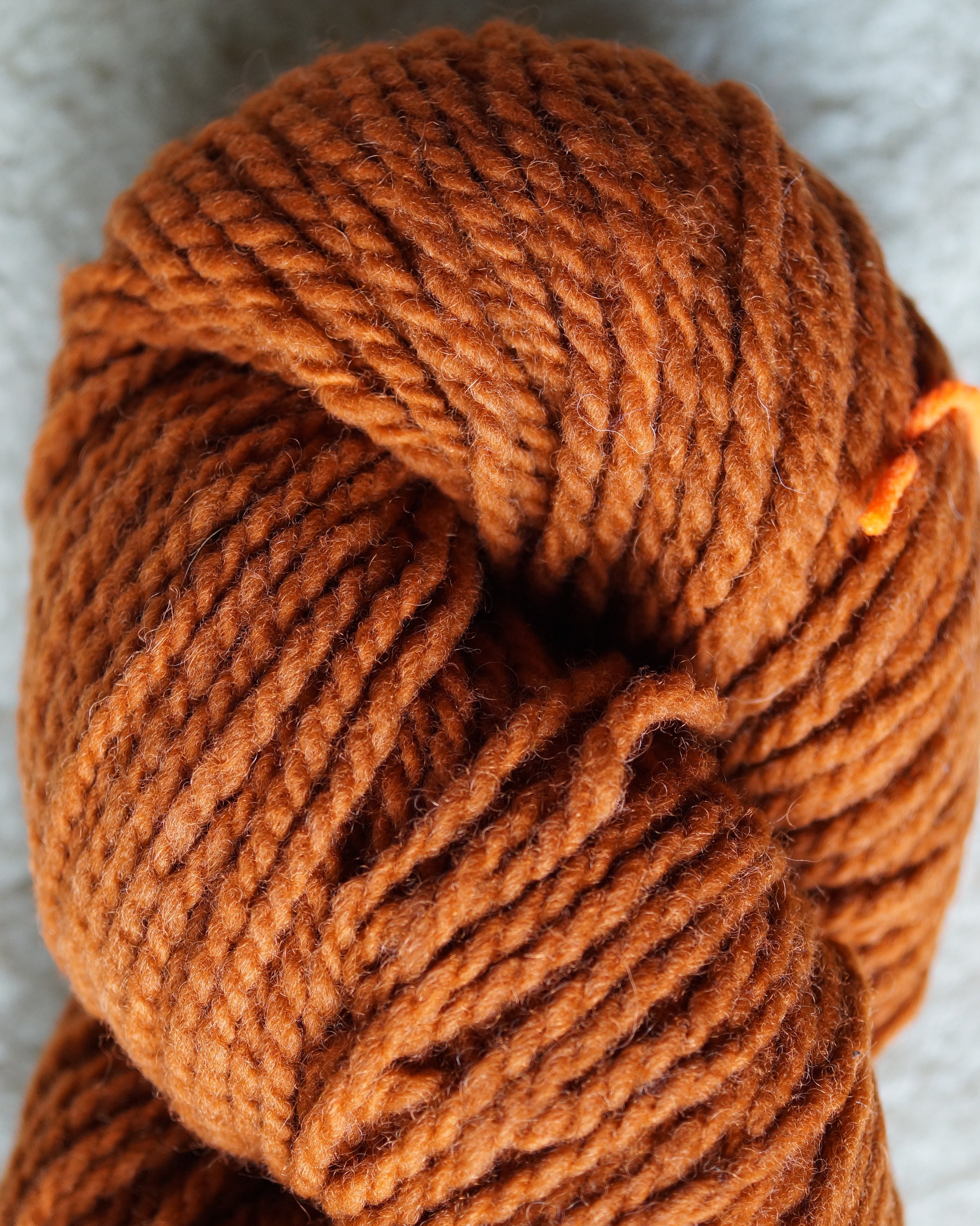 Wattlebark bulky 2 ply soft wool yarn from our American farm, free shipping