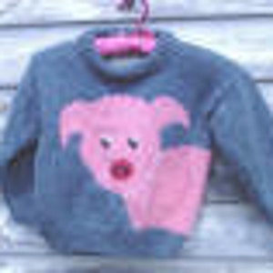 Little Piggy child&#39;s sweater kniting pattern