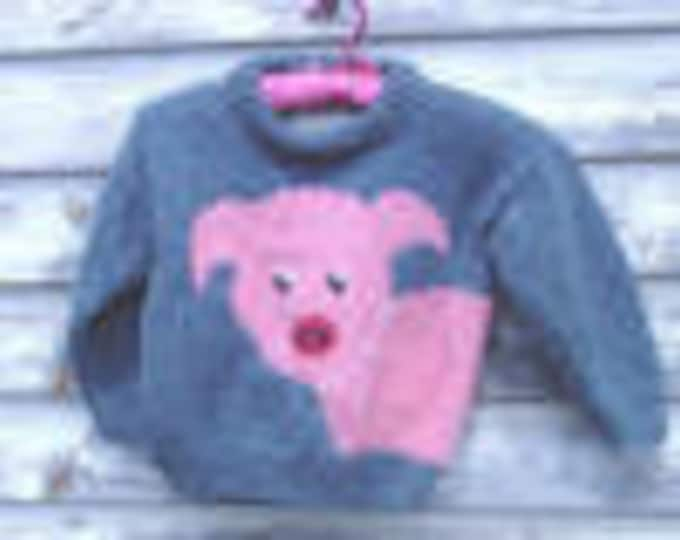 Little Piggy child's sweater kniting pattern