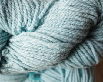 Blue Bonnet bulky soft wool farm yarn from our American farm