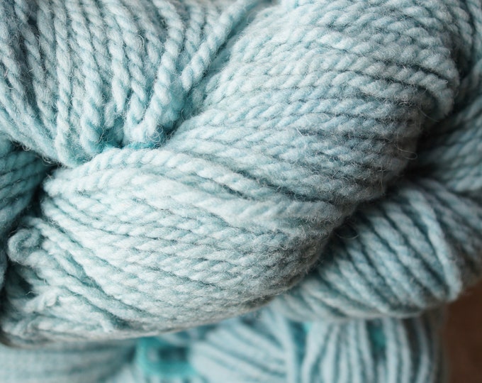 Blue Bonnet bulky soft wool farm yarn from our American farm