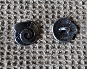 Pewter sheep buttons flower buttons Celtic buttons hand made by a small studio