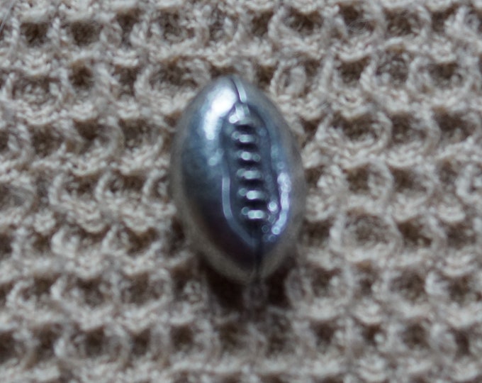 Football button vintage Danforth pewter made in the USA