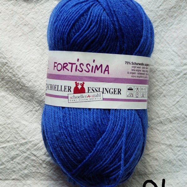 Fortissima solid colors sw wool and polyamide sock yarn, sale price