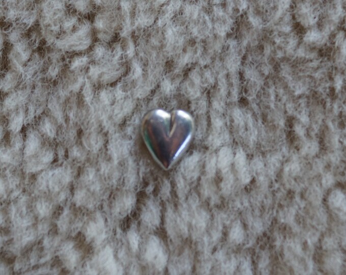Heart Small Danforth pewter vintage button made in the USA small business