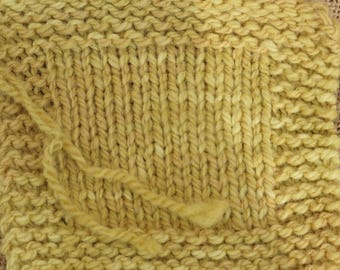 Olde Gold 2 ply kettle dyed soft wool worsted weight yarn from our American farm free shipping offer
