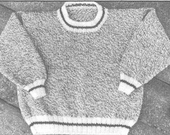 Barn Sweater knitting pattern for adult easy to knit