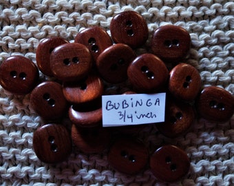 Wood buttons handmade in the USA by a local craftsman choose wood size and type