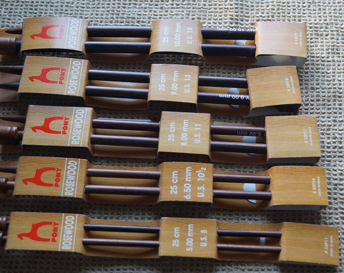 PONY rosewood straight needles sale priced discontinued
