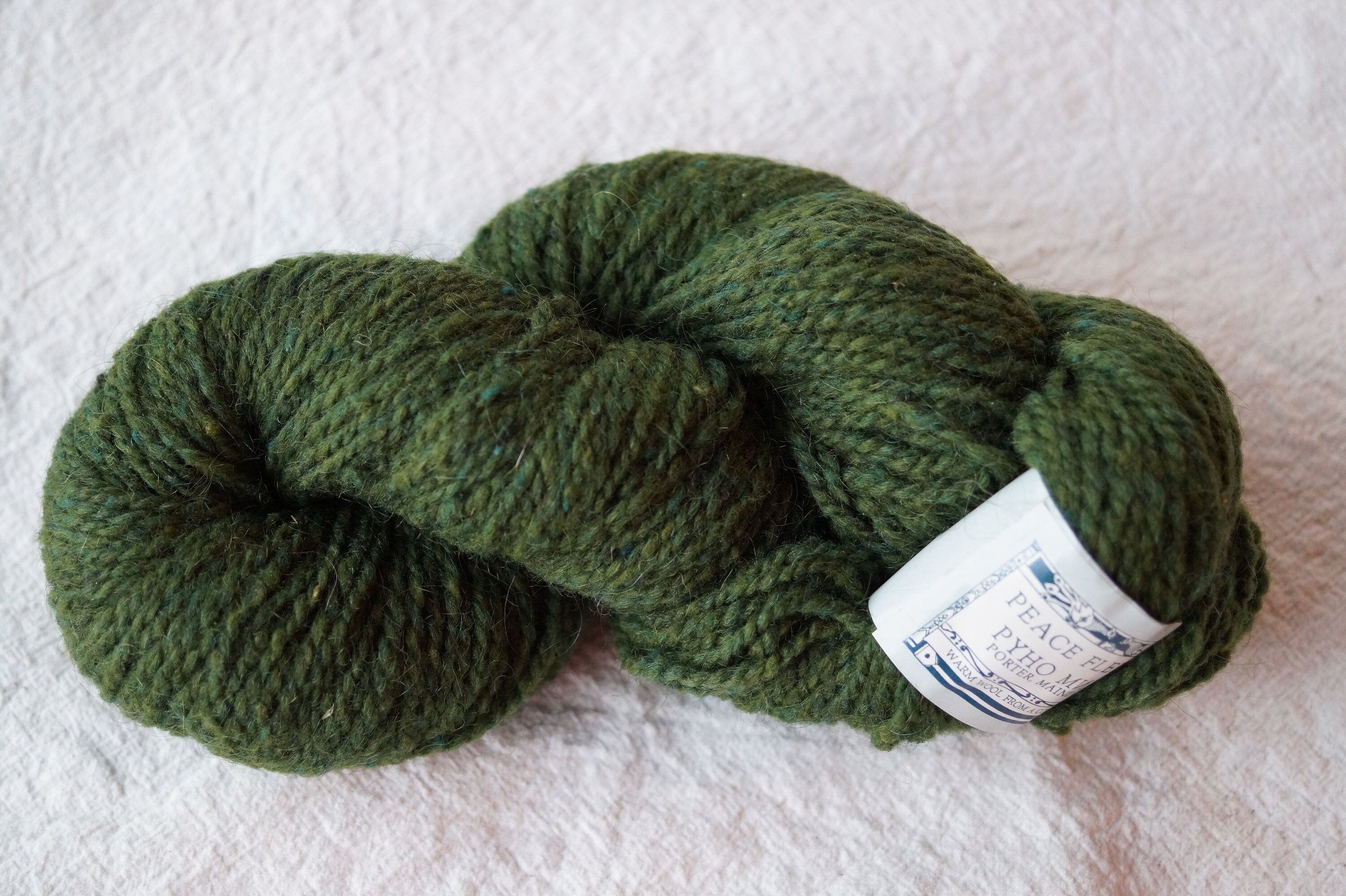 Peace Fleece Hemlock sale 2 ply wool and mohair yarn
