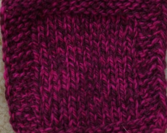Pink Ragg wool 3 ply worsted weight soft tweed farm yarn from our small American farm made in the USA