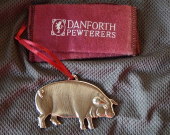 Piggy Danforth pewter Christmas ornament