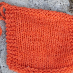 Melon 2 ply worsted weight soft hand dyed wool yarn from our American farm Free Shipping