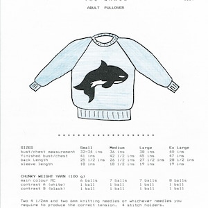 The Whale adult sweater knitting pattern from eweCanknit