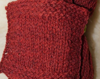 Deep Woods Red sport weight soft wool yarn from our American farm