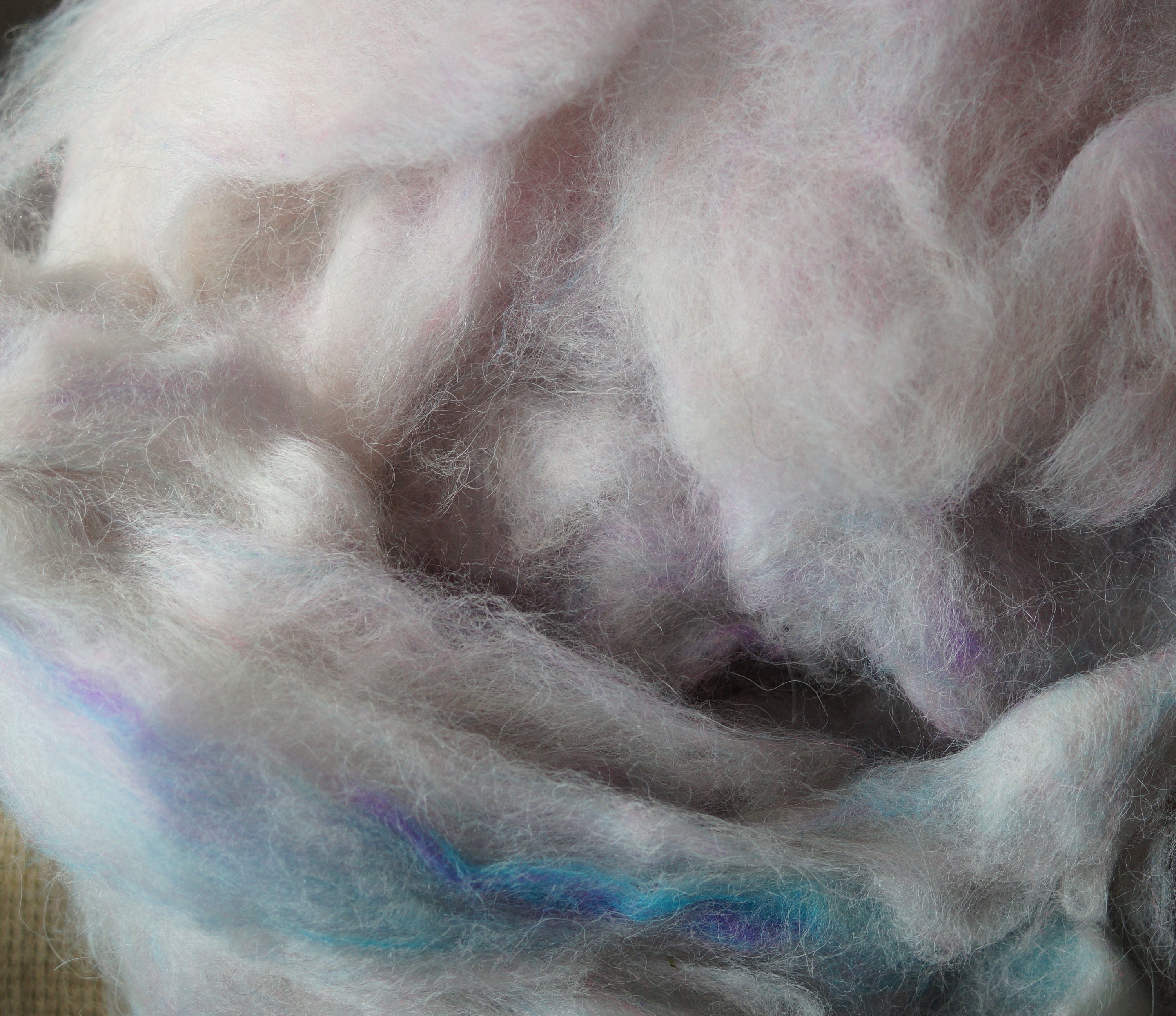 Wool and Acrylic Roving for Hand Spinning Two Color Ways - Etsy