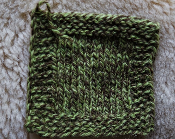 Sprout Green Ragg wool worsted yarn 3 ply from our USA farm tweed yarn