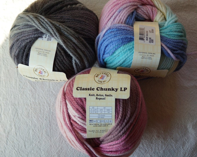 Bulky super wash yarn wool and acrylic by Universal yarns sale