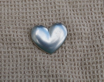 Heart pewter brooch Danforth vintage made in the USA