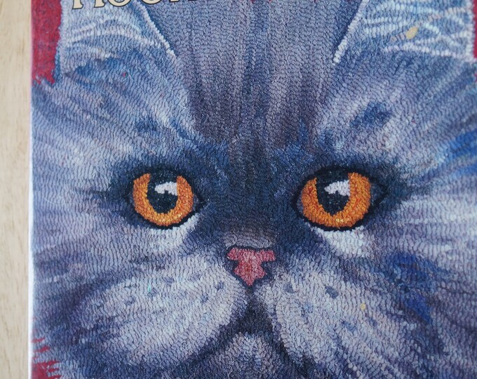 Hooked on Cats rug hooking book directions by Joan Moshimer vintage book