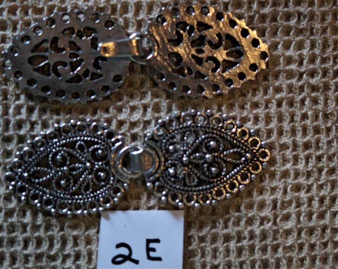 Pewter clasp closures for sweater or jacket