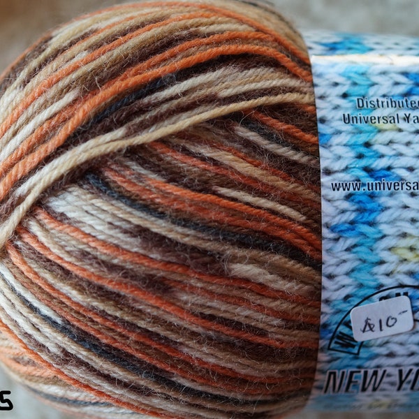 Sock Yarn large 437 yard skein several colors available super wash wool-polyamide from Universal Yarns