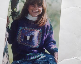 Youth sweater kit Celtic Cow all wool and mohair Brown Sheep yarn included from North Island Designs free shipping made in the USA