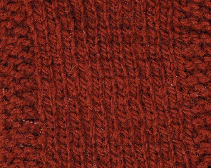 Garnet 3 ply wool hand dyed worsted weight farm yarn from our American farm