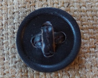 Leather Buttons black with detail free shipping offer