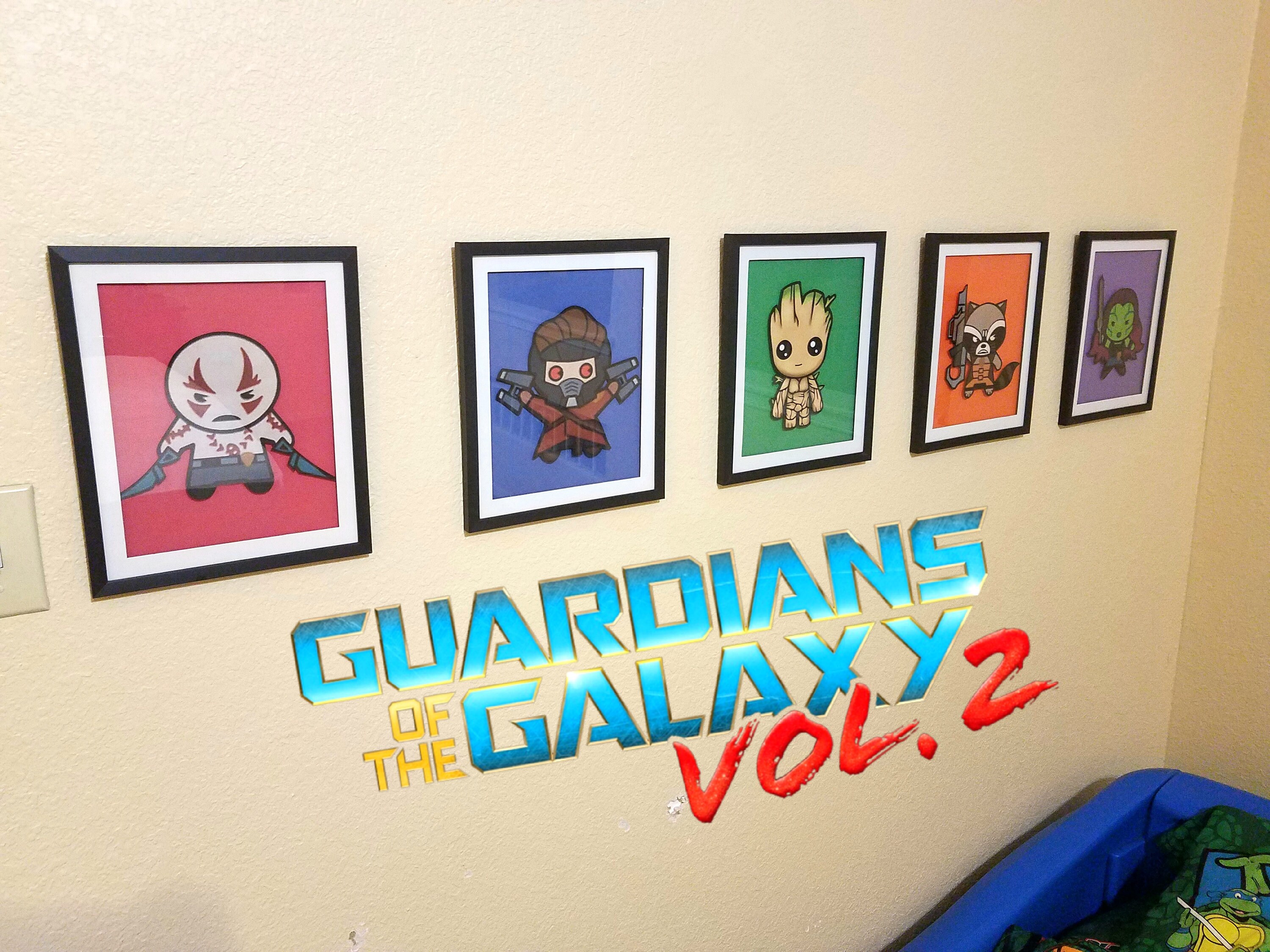 nursery room decor set of 5 guardians of the galaxy from set Etsy