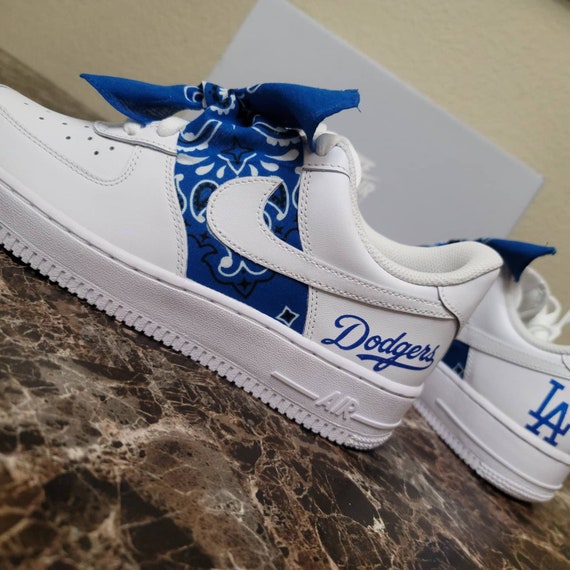 Spole tilbage modtage sofistikeret Af1 Dodgers inspired Custom Sneakers - Etsy