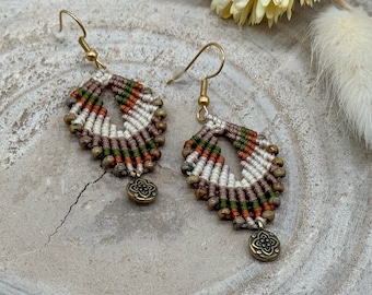 Orecchini macramè unici in India (1 paio)