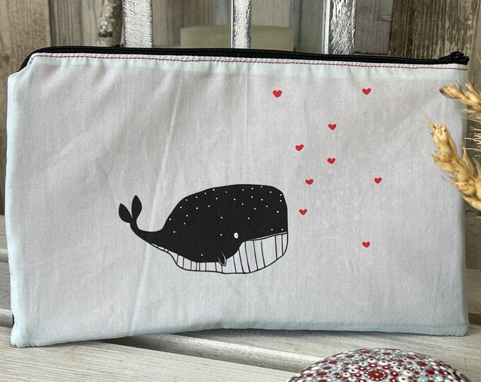 Feather Bag Cosmetic Bag Modes Small Whale