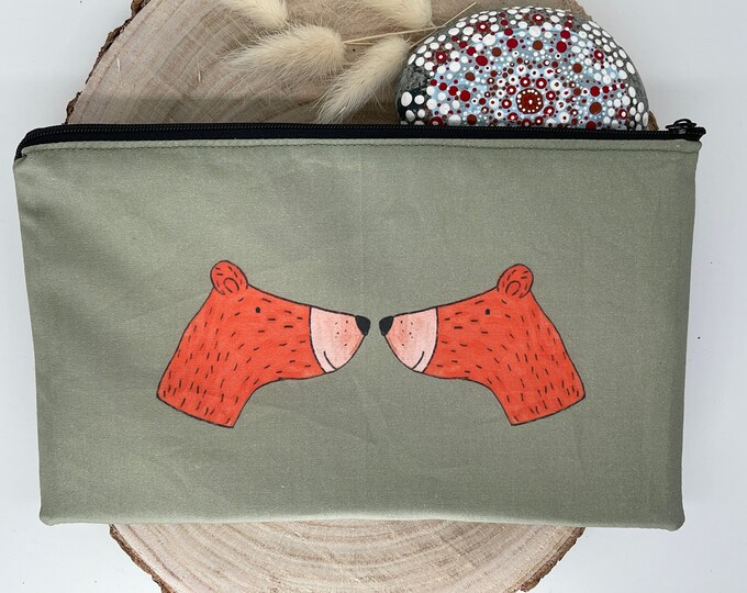 Feather Bag Cosmetic Bag Modes Bear Friends
