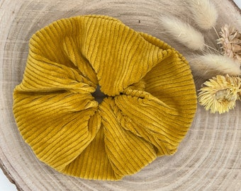 Scrunchie hair tie mustard uni
