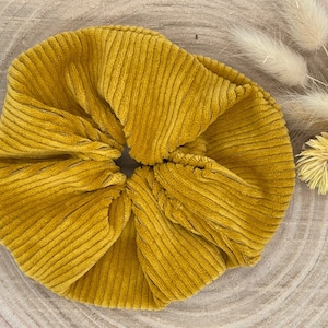 Cord Scrunchie Mustard Uni